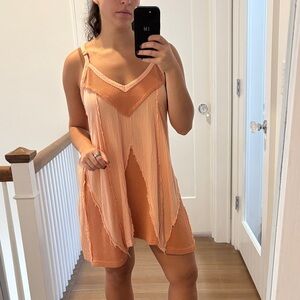 POL Coral Waffle Knit Top